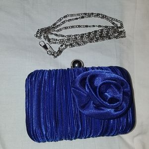 Royal blue clutch